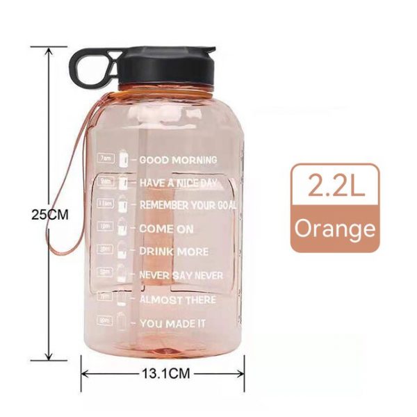 Bottle 3 78L 2 2L 1 3L 128oz Gallon Water Bottle with Straw Motivational Time Marker 3.jpg 640x640 3 - Gallon Water Bottle