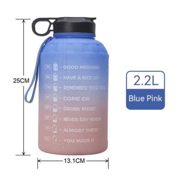 Bottle 3 78L 2 2L 1 3L 128oz Gallon Water Bottle with Straw Motivational Time Marker 6.jpg 640x640 6 - Gallon Water Bottle
