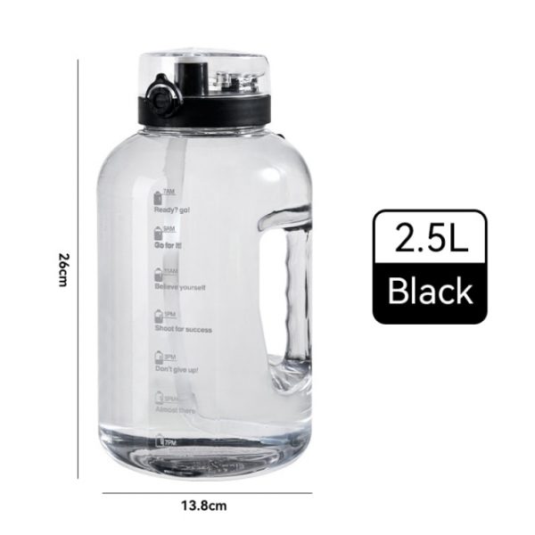 Bottle 3 78L 2 2L 1 3L 128oz Gallon Water Bottle with Straw Motivational Time - Gallon Water Bottle