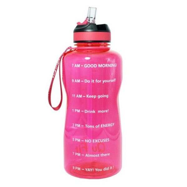 BuildLife 1 3L 2L Tritan Gallon Water Bottle With Straw Motivational Time Marker BPA Free Sports 11.jpg 640x640 11 - Gallon Water Bottle