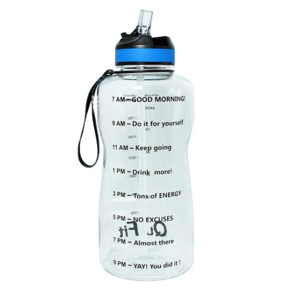 BuildLife 1 3L 2L Tritan Gallon Water Bottle With Straw Motivational Time Marker BPA Free Sports 6.jpg 640x640 6 - Gallon Water Bottle