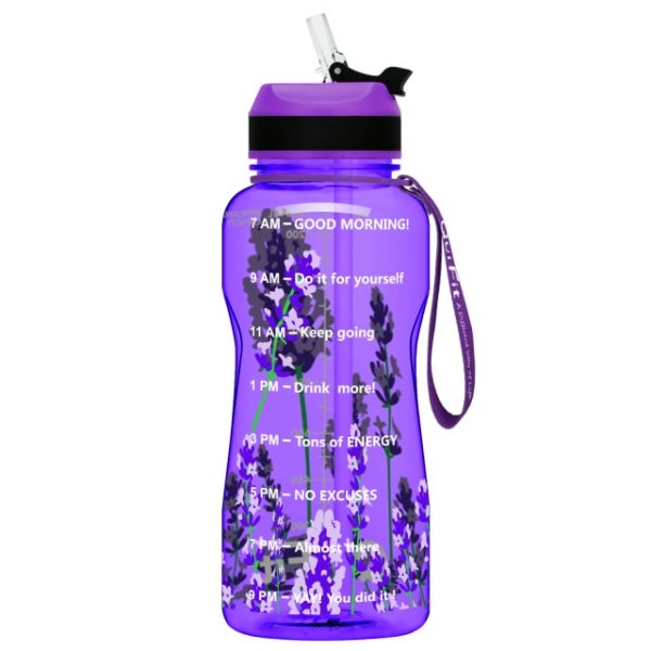 BuildLife 1 3L 2L Tritan Gallon Water Bottle With Straw Motivational Time Marker BPA Free Sports 9.jpg 640x640 9 - Gallon Water Bottle