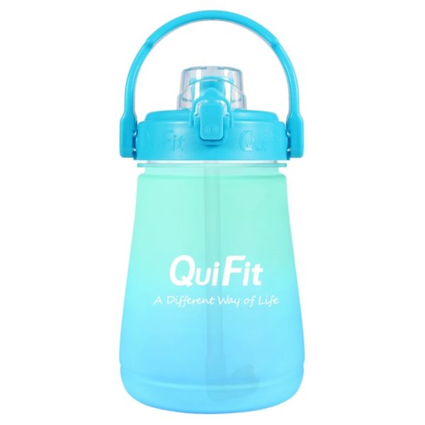 BuildLife 1L Water Bottle with Straw Motivational Time Marker Tritan Cup Ensure Enough Daily Drinking - Gallon Water Bottle