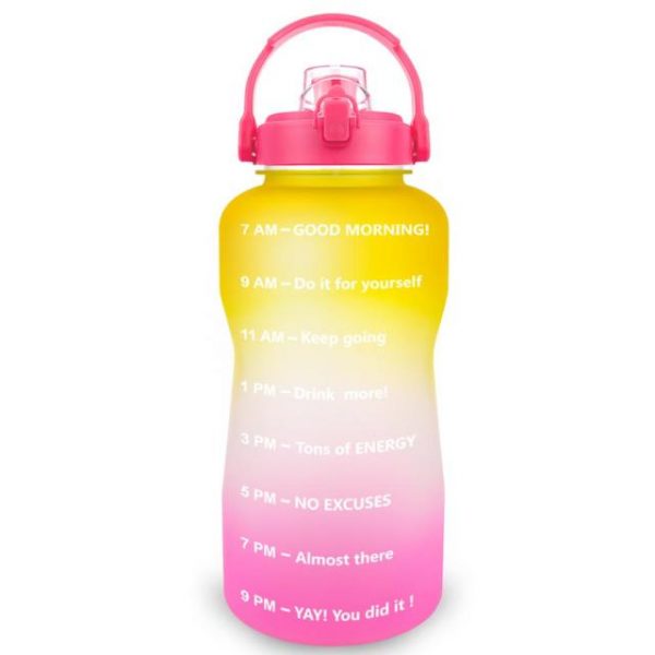 BuildLife 2L 3 8L Tritan Gallon Water Bottle Flip Flop Motivational with Time Marker BPA Free 1.jpg 640x640 1 - Gallon Water Bottle