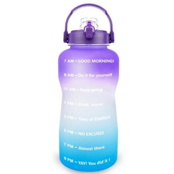 BuildLife 2L 3 8L Tritan Gallon Water Bottle Flip Flop Motivational with Time Marker BPA Free 2.jpg 640x640 2 - Gallon Water Bottle