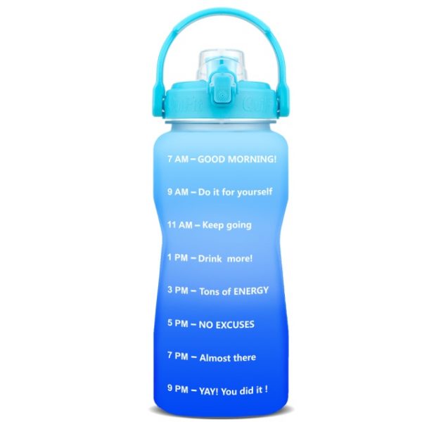 BuildLife 2L 3 8L Tritan Gallon Water Bottle Flip Flop Motivational with Time Marker BPA Free 6.jpg 640x640 6 - Gallon Water Bottle
