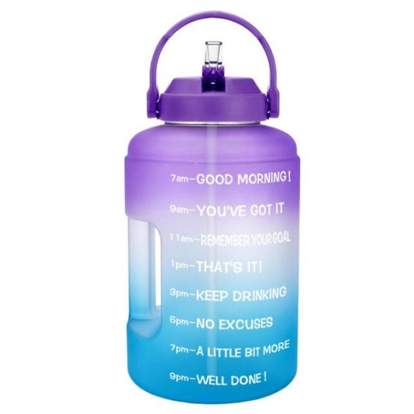 BuildLife Gallon Water Bottle with Straw Motivational Time Marker BPA Free Wide Mouth Leakproof Mobile Holder 4.jpg 640x640 4 - Gallon Water Bottle