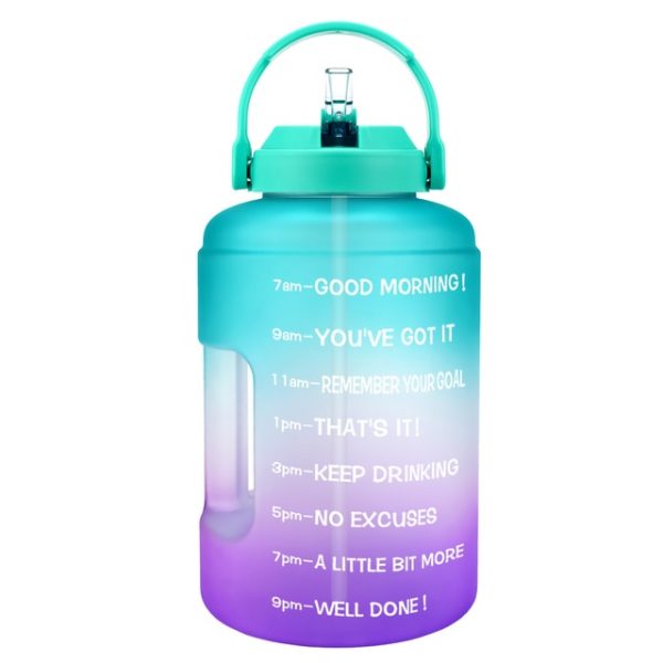 BuildLife Gallon Water Bottle with Straw Motivational Time Marker BPA Free Wide Mouth Leakproof Mobile Holder 7.jpg 640x640 7 - Gallon Water Bottle