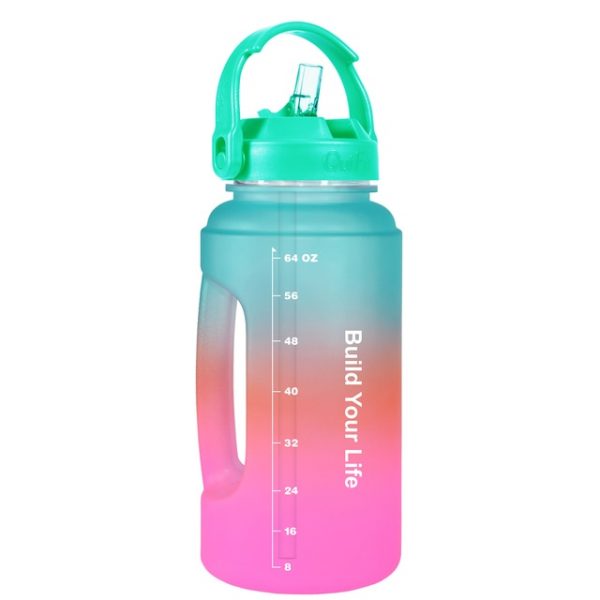 BuildLife Water Bottle with Straw PETG Food Grade BPA Free Drinking Jug Motivatinal Quote for Sports 1.jpg 640x640 1 - Gallon Water Bottle
