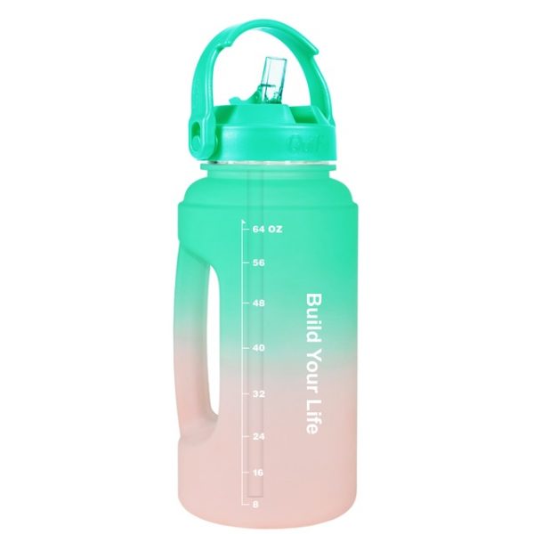 BuildLife Water Bottle with Straw PETG Food Grade BPA Free Drinking Jug Motivatinal Quote for Sports 3.jpg 640x640 3 - Gallon Water Bottle